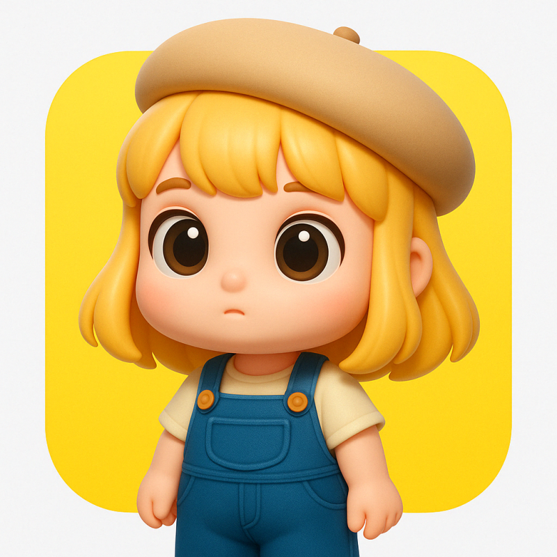 KI-transformiertes Bild im 3D Chibi-Stil: Ergebnis der künstlichen Intelligenz